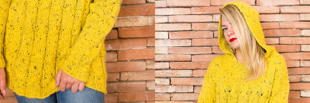 Jersey Hoody por Pearl Knitter