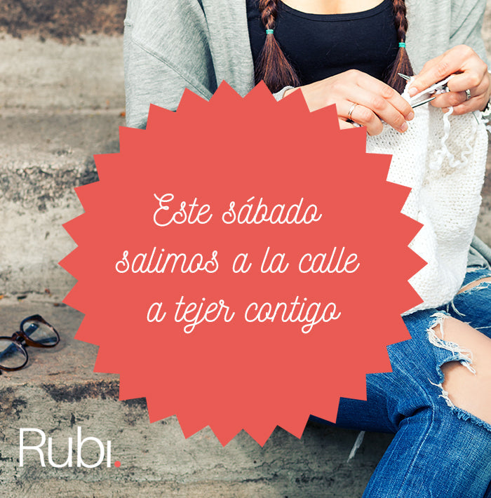 #TejiendoconRubí en el Día Mundial de Tejer en público