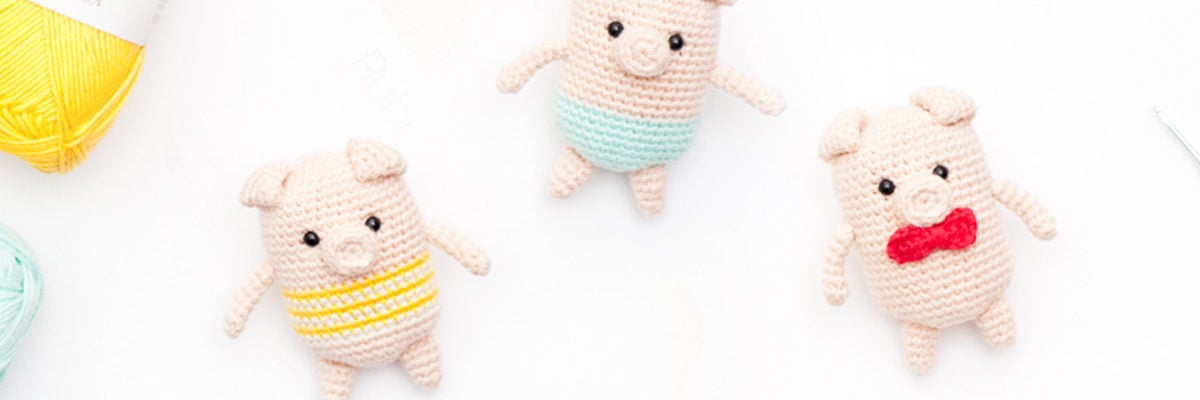 Amigurumi 3 cerditos