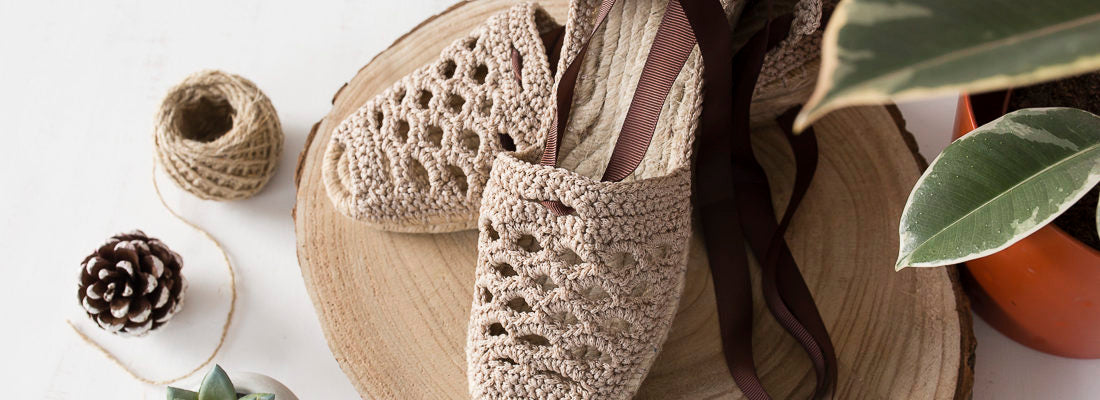 Hacer alpargata con macramé