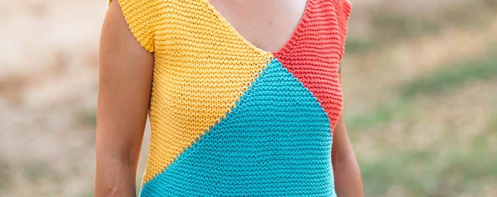 Intarsia: teje usando Rubí Natural Medium