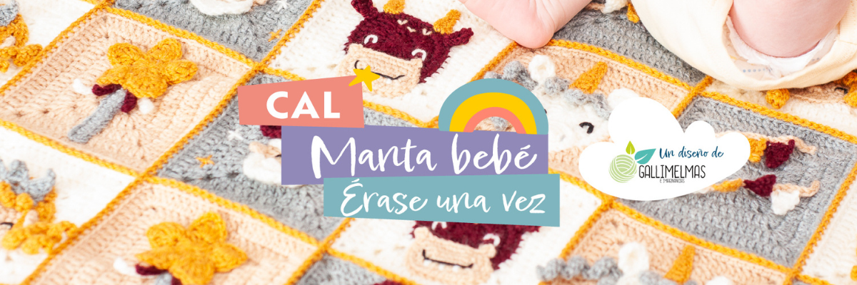 Cal para tejer una manta de grannies para bebé