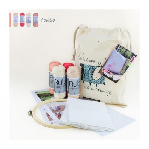 KIT INICIACIÓN AL BORDADO DIENTE DE LEÓN por Itzi Dreams (VK067)