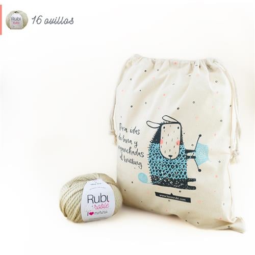 KIT DIAMANTA BLANKET por Poetryarn (VK073),Manta ganchillo textura elástica