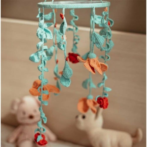 KIT MÓVIL DE CUNA FLOWERS por Gallimelmas (VK081)