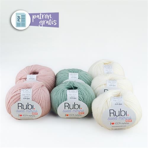 PATRÓN GRATUITO Y MATERIALES ARRULLO SWEET BABY (VP025),MANTA PARA BEBÉ TEJIDA CON LANA MERINO