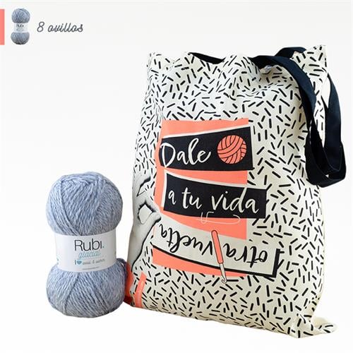 KIT CHAQUETA GLACE_por El Club de la Calceta (VK096LXL),JERSEY ABIERTO TEJIDO A GANCHILLO