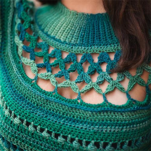 KIT JERSEY ESMERALDA_Talla L/XL_por Oh mami! (VK107LXL),TEJIDO A CROCHET EN TOPDOWN