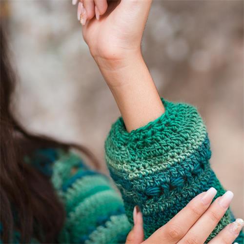 KIT JERSEY ESMERALDA_Talla L/XL_por Oh mami! (VK107LXL),TEJIDO A CROCHET EN TOPDOWN