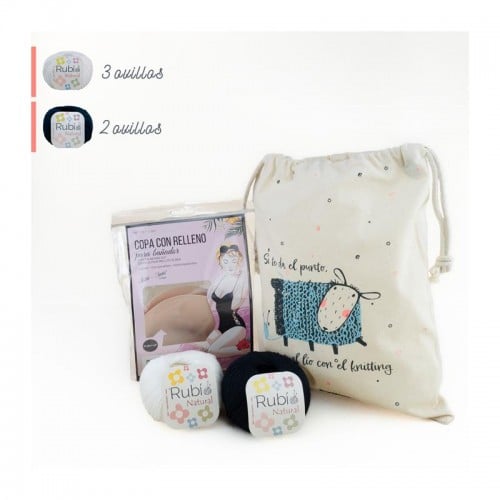 KIT CORSET ROCK STAR por Knitting Sheep talla S (VK082S)