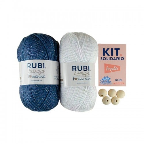 KIT SOLIDARIO 5 ANGELITOS NAVIDEÑOS_A BENEFICIO ONG ACOES (VK110)