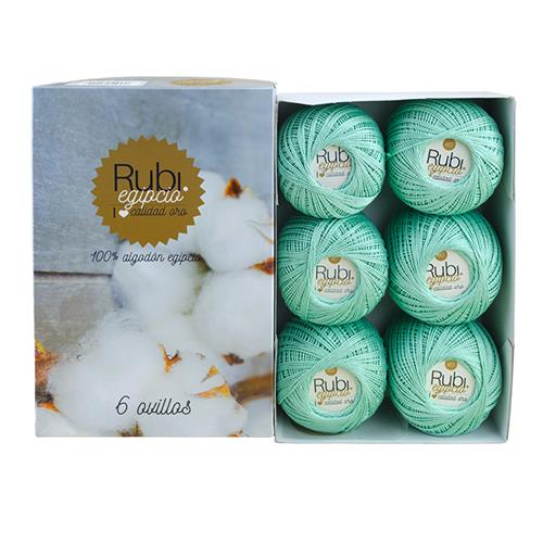 OVILLO PERLE RUBI ORO 5/50 C/.6 (VHO01),Egipcio Mercerizado Gaseado Peinado