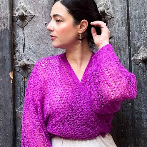 KIT CARDIGAN GADEA_El Club de la Calceta (VK112LXL),JERSEY ABIERTO TEJIDO A DOS AGUJAS