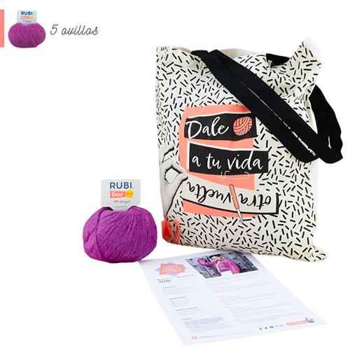 KIT CARDIGAN GADEA_El Club de la Calceta (VK112LXL),JERSEY ABIERTO TEJIDO A DOS AGUJAS