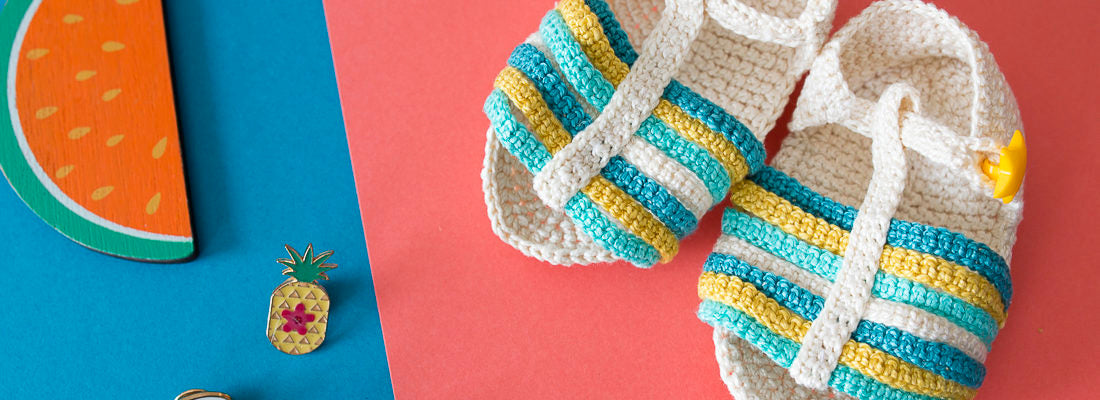 Mini sandalias perlé