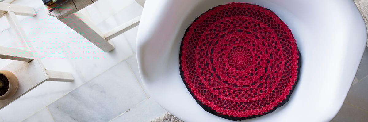 Roseta para adornar cojín