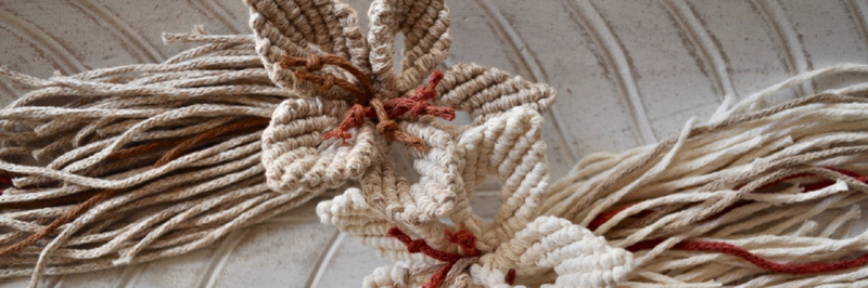 Flor de macramé