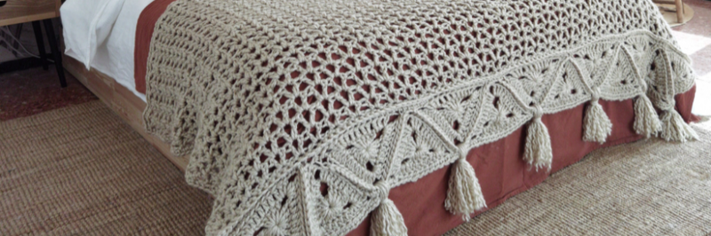 Manta pie de cama Mantilda